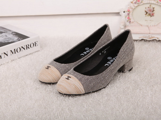 CHANEL Shallow mouth Block heel Shoes Women--055